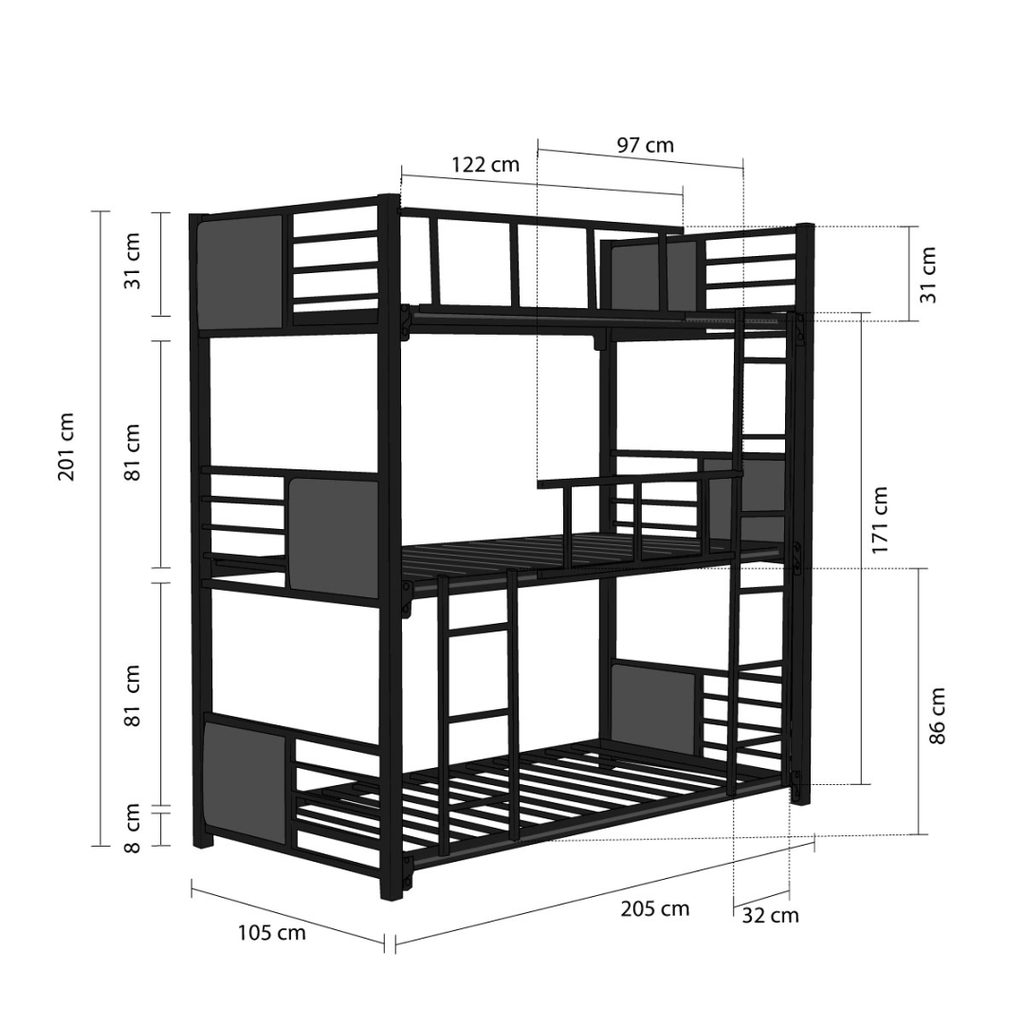 Litera Sandra Individual - Individual